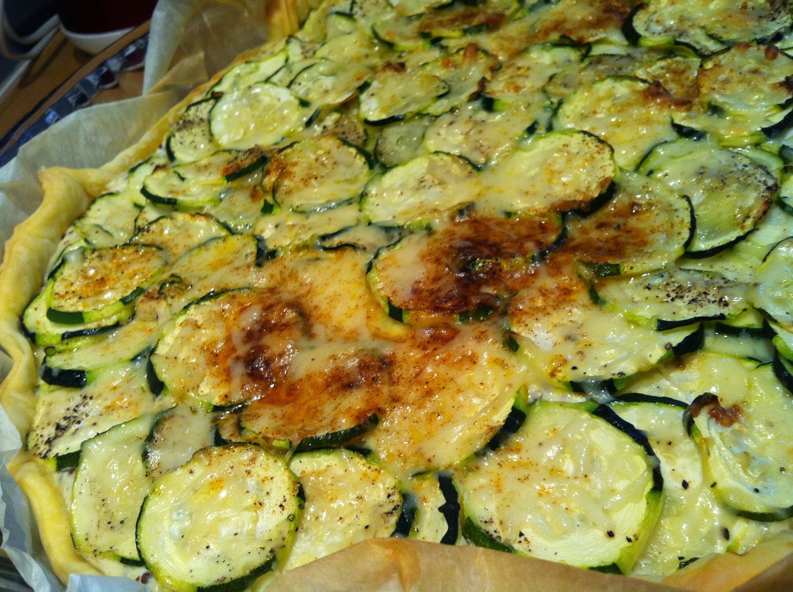 Jenn's cooking Tarte aux courgettes, ricotta et moutarde à l'ancienne